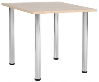 Stôl REA NOHA 1: lesklý chróm